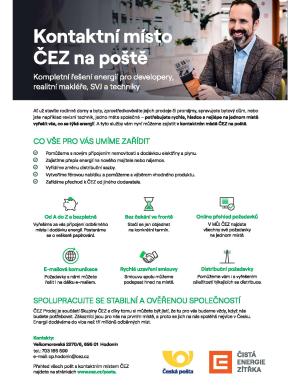 Kontaktní místo ČEZ na poště 1